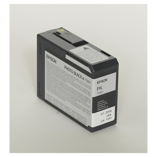 EPSON T5801 TANICA NERO FOTOGRAFICO PER STYLUS PRO 3800/GRAPHICS/RATEMIRATE/3 ANNI ON-SITE GARANZIA ITALIA (C13T580100)